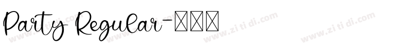 Party Regular字体转换